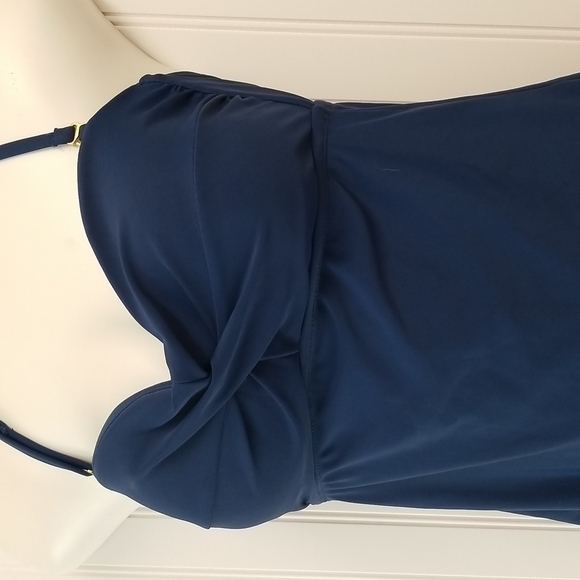 Catalina Swimwear Bandeau One Piece Blue - Picture 6 of 13